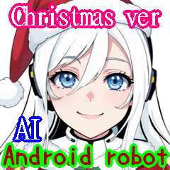 Android robot AI SantaGreeting