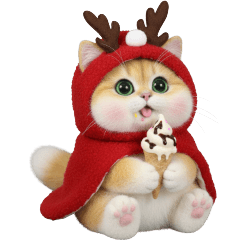 哇哇，是個會喵喵叫的麋鹿呀！