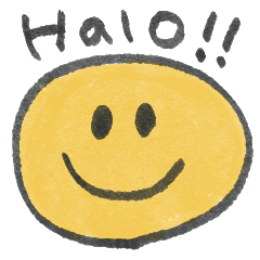 stickers connecting JAPAN and INDONESIA