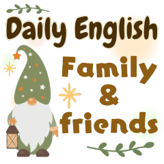 Stylish stickers for family and friends