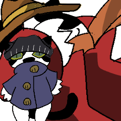 A cat enduring the cold.