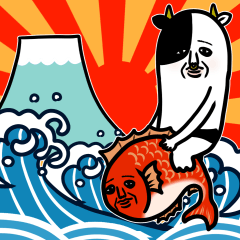 ホルスタインおばさんのあけおめ（再販）