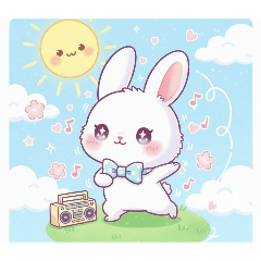 Every day of little rabbit