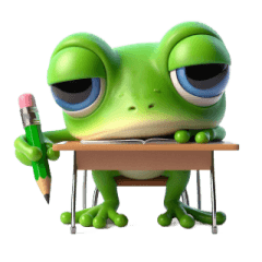 Little Frog Doesnt Want to Try Anymo – LINE stickers LINE STORE