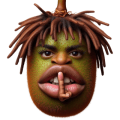 못생긴 키위의 버럭 표정