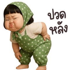 นุ้งมะนาวโพกาดอทสีเขียว น่ารักมากๆ