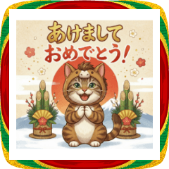 干支の馬コスプレねこ年末年始