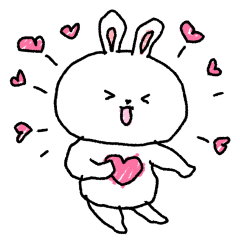 白いもちうさぎ