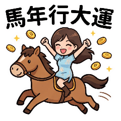 Linda's stickers for Year of the Horse