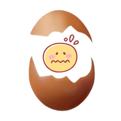 たまご殻ベビーの日常表情