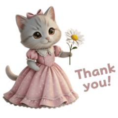 Princess Cat English Stickers