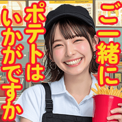 ハンバーガー屋の店員さん