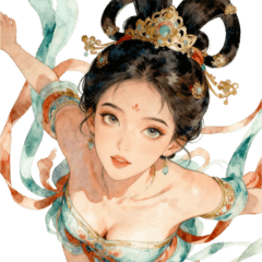 敦煌飛天舞霓裳