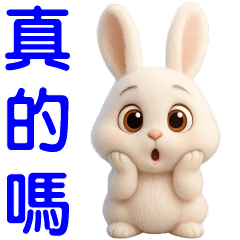 可愛白兔 ♡日常實用貼圖
