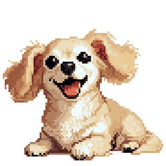Pixel art chihuahua Dachshund mix noword