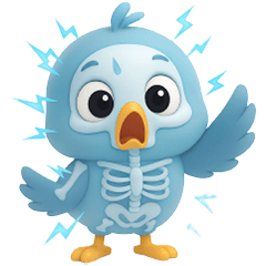 ลูกนกสีฟ้า น่ารัก (No Text)