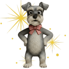 Happy Schnauzer Stickers