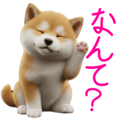 The AI Cute Tired Puppy Sticker Simple