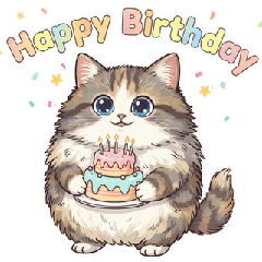 Norwegian Forest Cat Cute Sticker