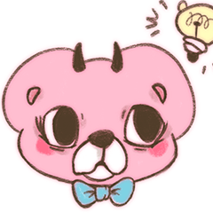 Cute Little Devil Bear