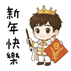 呆萌小王子-新年快樂