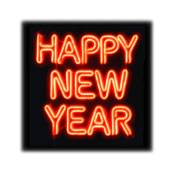 Eye-catching neon Shiny letters!