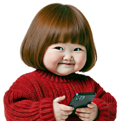 Chubby Girl Funny face173 MINI (No Text)