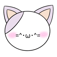 ふんわり猫・かおもじ表情
