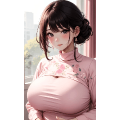 ภาพเหมือนสาวเหวินชิงสีชมพู