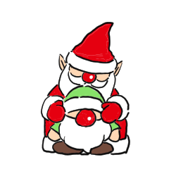 Santa and his merry friends