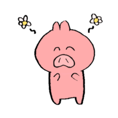 Piggy's boo sticker