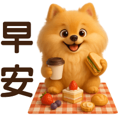 ♡可愛博美狗♡日常實用貼圖