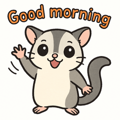 Cute Sugar Glider Daily Stickers