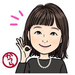 かつら　スタンプ