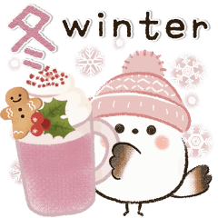 動く♡ほんわかシマエナガさん*冬