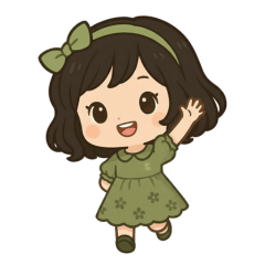 (小女孩系列4)-小小綠意