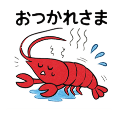 Funny Red Lobster Stickers