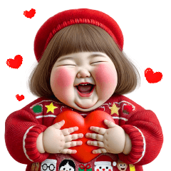 Chubby Girl Funny face174 MINI (Xmas)EN