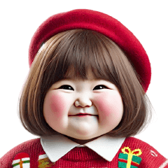 Chubby Girl Funny face174 BIG (Xmas)EN