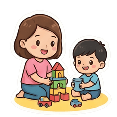 Namwan & Pi-R: Lovely Mom & Son