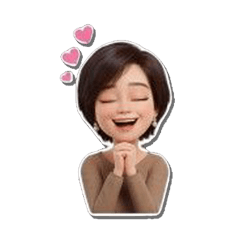 working woman short hair