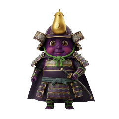 Eggplant-Shogun Stickers
