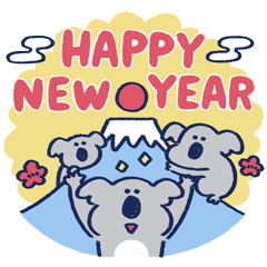 Koala Family (New Year's Holidays)