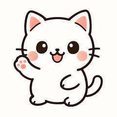 Cute cat character stickers0118