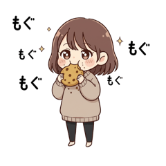 かわいいもぐちゃんスタンプ2