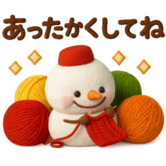 気遣いの出来る雪だるま♡サンタさんも