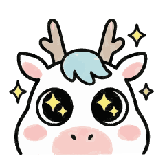 Super Cute White Dragon Horse