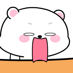 Baby White Bear 4 : Pop-up stickers