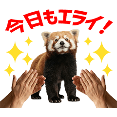 Red Panda Daily Caring Stickers