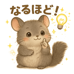 Cute Chinchilla Daily Stickers Pack